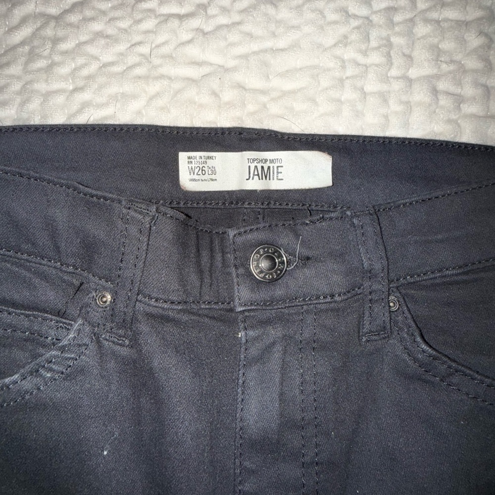Topshop Jamie black Jeans